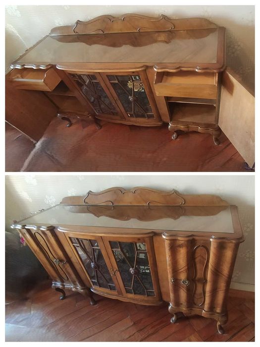 Mobília de Sala de Jantar Clássica – Estilo Queen Anne / Vintage (Madeira Maciça)