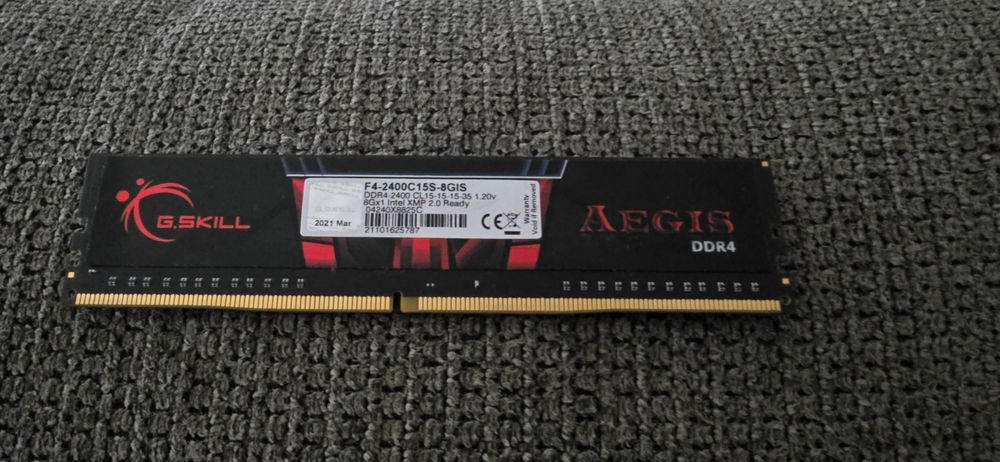 Memória RAM G.Skill Aegis 8GB DDR4-2400MHz CL15