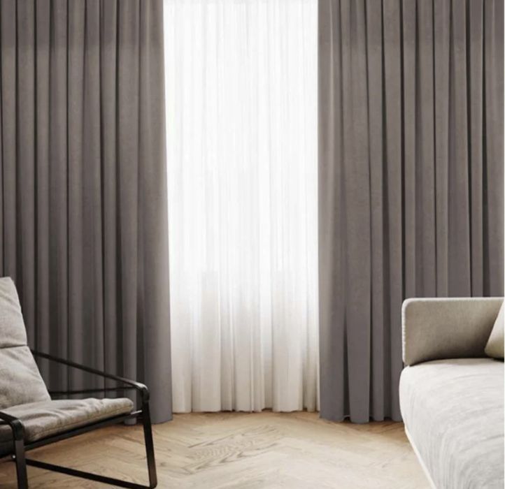 Готові нові штори! Колір мокко ! 2шт по 2м. ×2.60