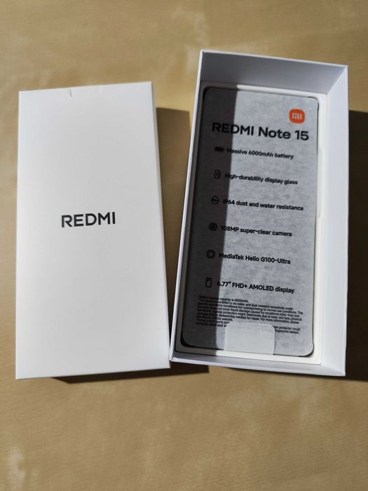 NOVO (garantia 3 anos) - Xiaomi Redmi Note 15 - 6GB / 128GB - NOVO