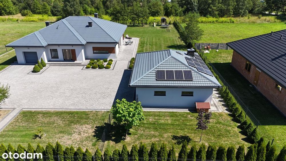 Nowoczesny dom z 2018r. 200 m² | Działka 2814m² | Budynek gosp.80m²