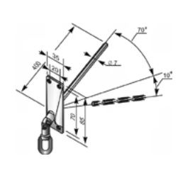 Кардан Алютех CJ7/P для ролет с аварийным открыванием