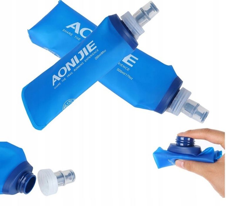 Butelka bidon 0,5L na wodę turystyczna składana kempingowa