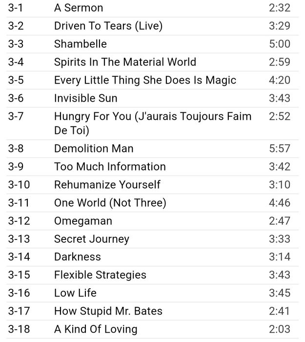 The Police Message 4-CDs Box