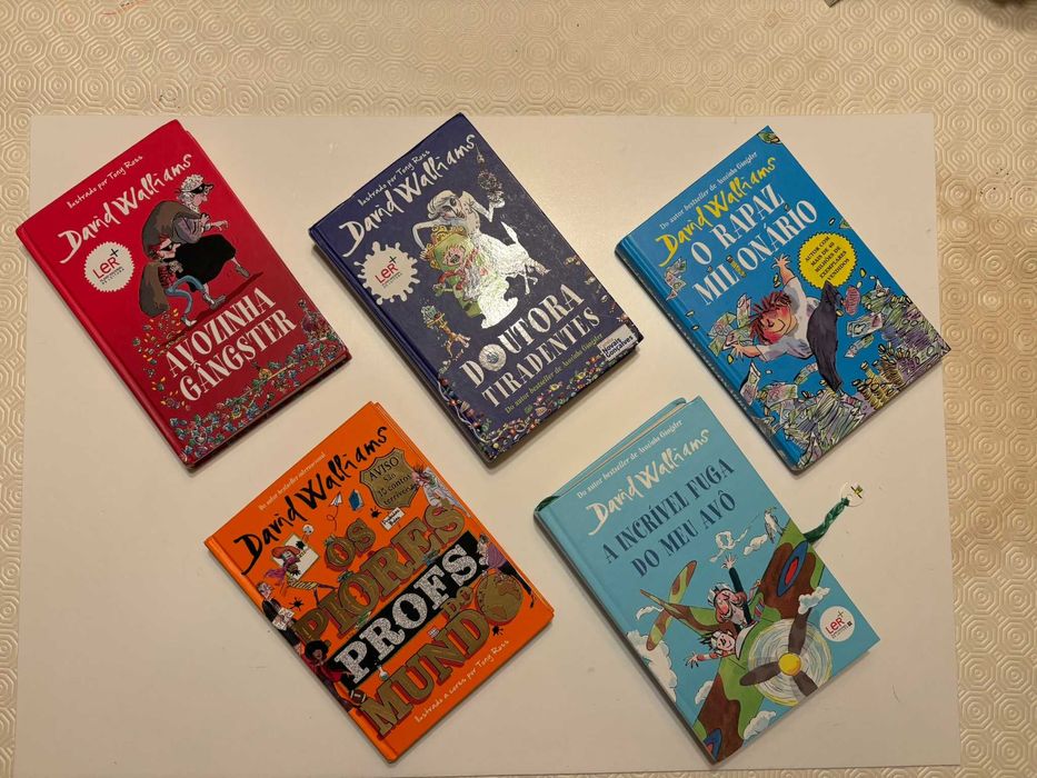 Coleção David Walliams – 5 Livros Infantis (Capa Dura)