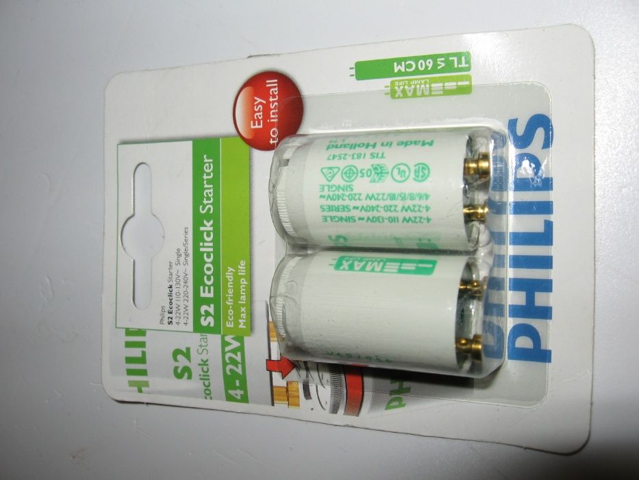 Стартер для люминесцентных ламп 4-22W Philips Голландия