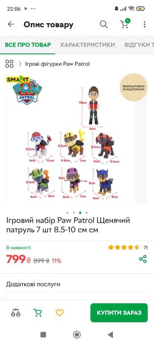 Фігурки Щенячий патруль