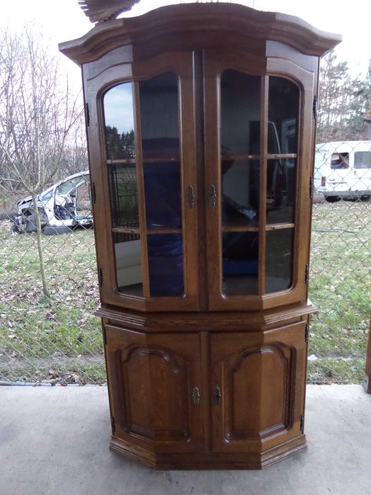 śliczna stylowa dębowa witryna FLANDERN stan bdb WYSYŁKA DOWÓZ