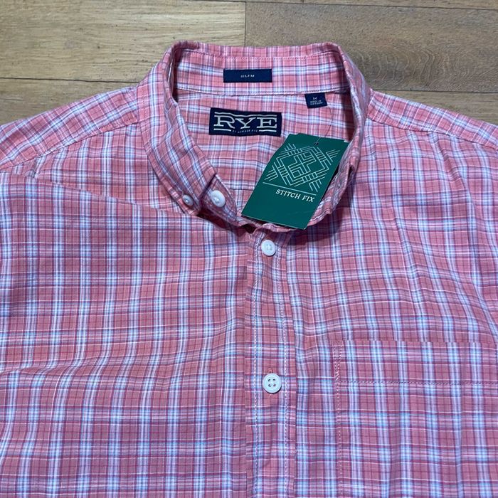 Rye Męska Modna Elegancka Koszula Slim Krata Rozm. Xl - Nowa - Metki