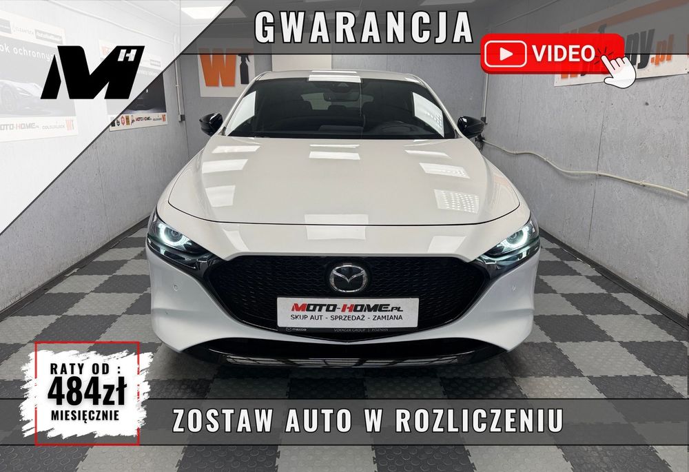 Mazda 3 2.0 Benzyna, biała perła 34tys przebiegu, kamera GWARANCJA