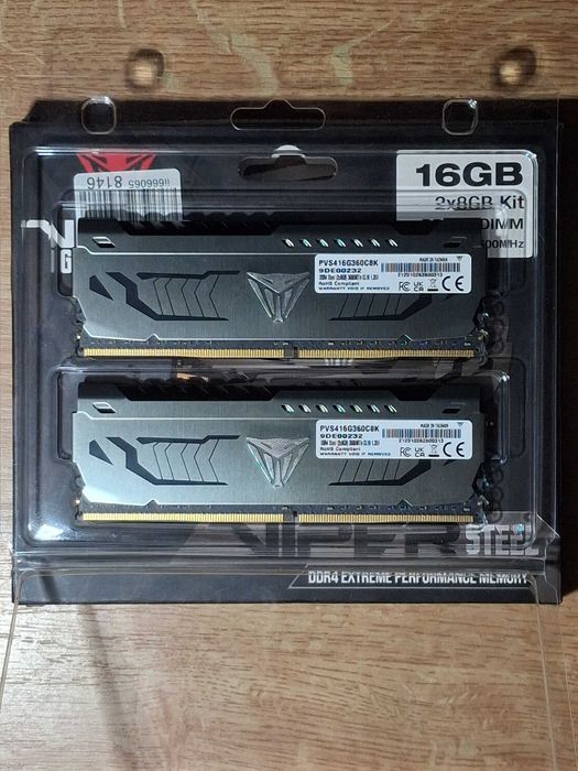RAM Patriot Viper Steel 16GB (2x8GB) DDR4 3600MHz