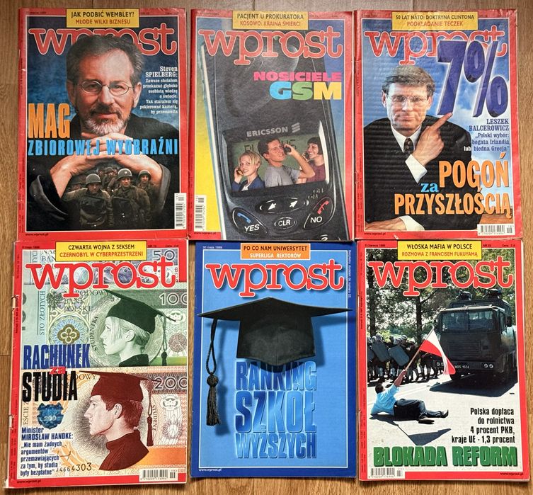 Stare Czasopisma pt. Wprost wyd. 95-99r. WYSYŁAM Olx