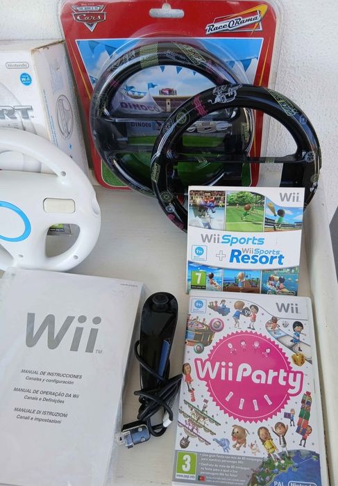 Nintendo Wii com 7 jogos
