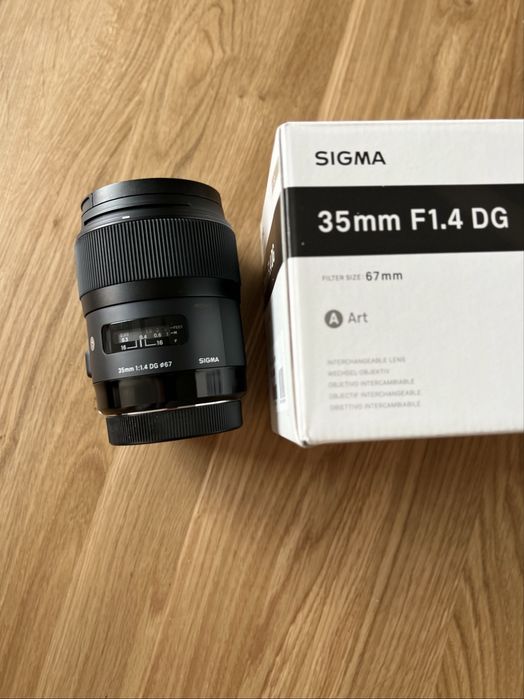 Обʼєктив Sigma 35mm f/1.4 DG HSM Art Canon — ідеальний стан, повний комплект