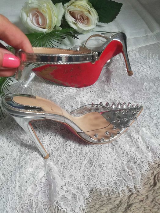 Ch. Louboutin Przezroczyste Szpilki ćwieki   rozm. 35