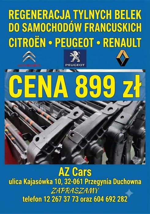 Tylna belka OŚ Citroen-Peugeot-Renault
