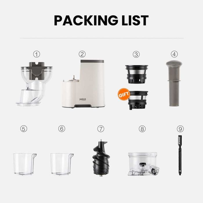 Шнекова соковижималка Xiaomi MIUI V10, 2 фільтра у комплекті