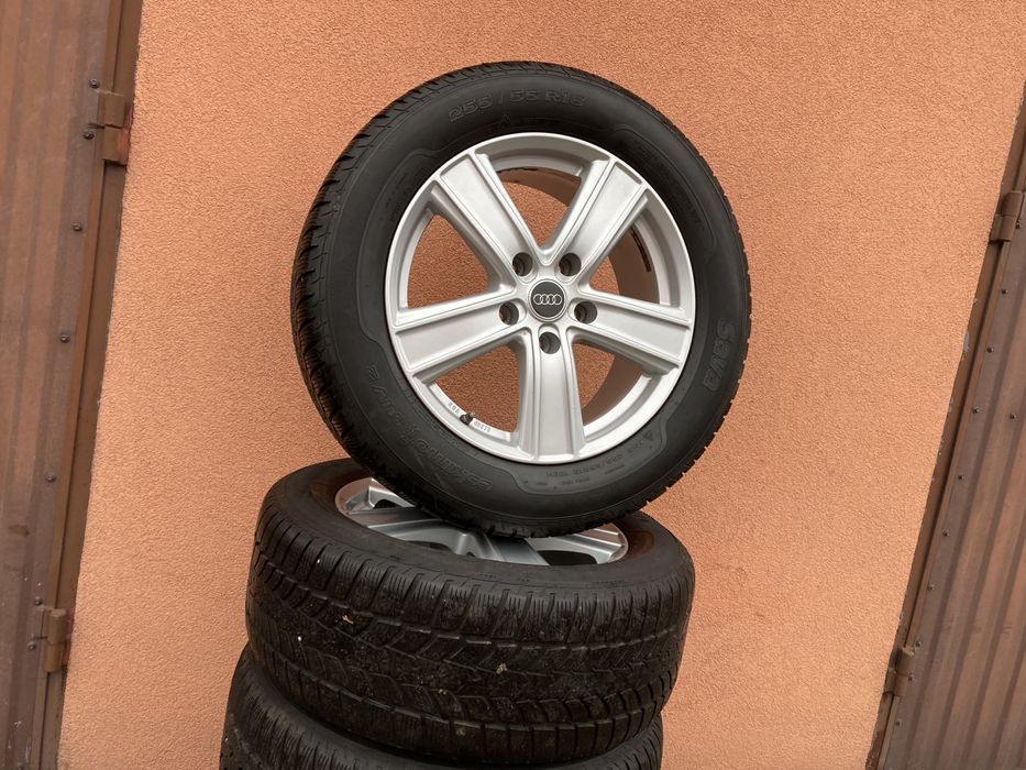 AUDI Q7 TOUAREG koła zimowe 255/55R18 komplet kół SUV SAVA 8mm
