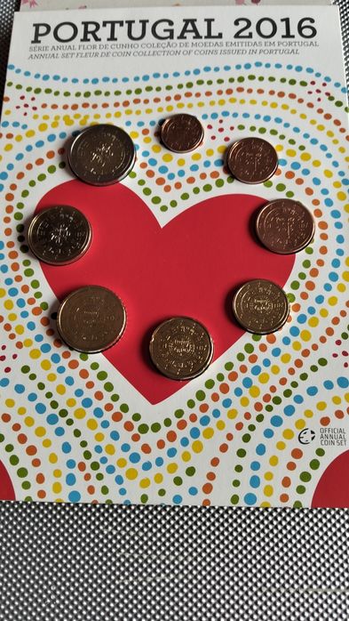 4 Séries Anuais Moedas Portugal (2015, 2016, 2017, 2018) - Flor de Cun