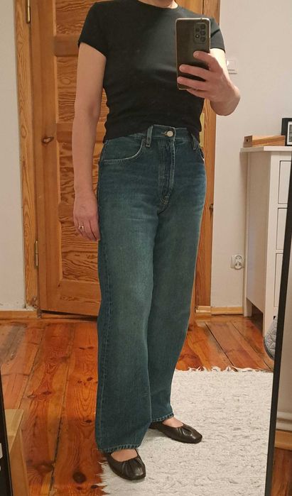 Massimo Dutti jeansy straight leg relaxed fit 36