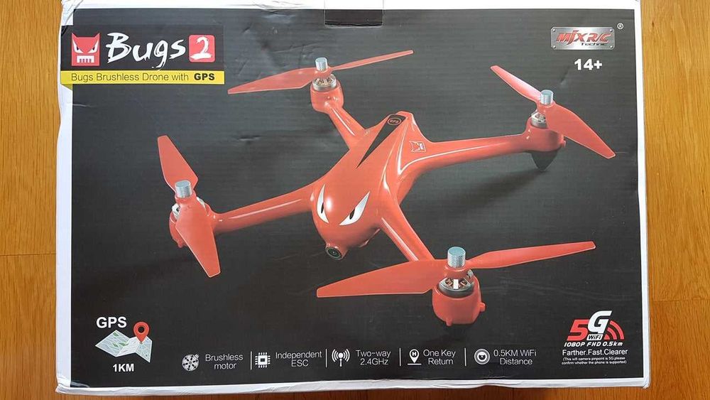 Drone MJX Bugs 2 B2W com GPS e Câmara Full HD 1080p - Impecável!