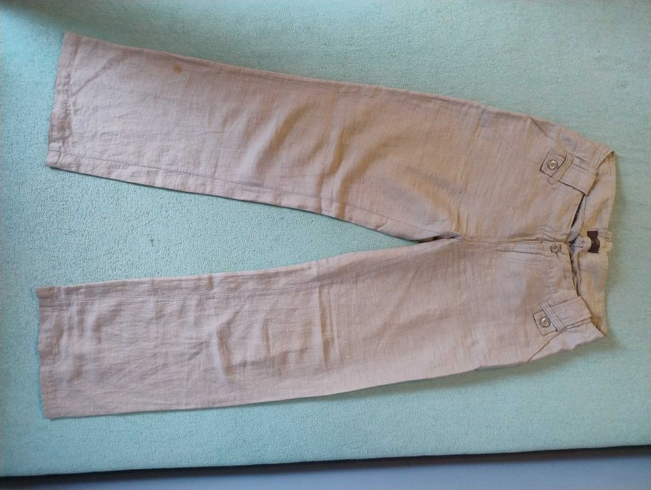 CARRY Lniane spodnie męskie