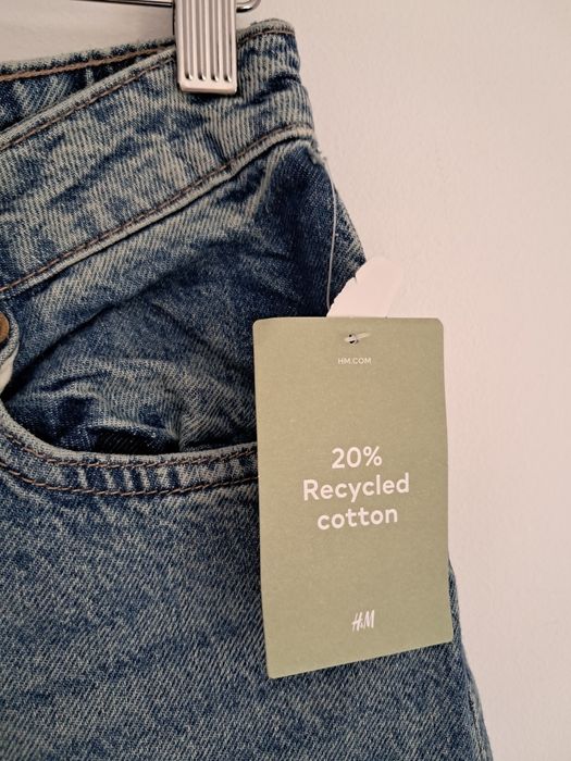 Nowe spodnie szerokie jeansy, h&m