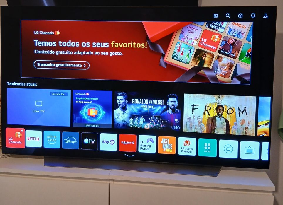 OLED LG C2 65"FAÇO entrega e mostro a funcionar ESTADO NOVA 120HZ HDMI 2.1 NVIDEA GTHI televisão
