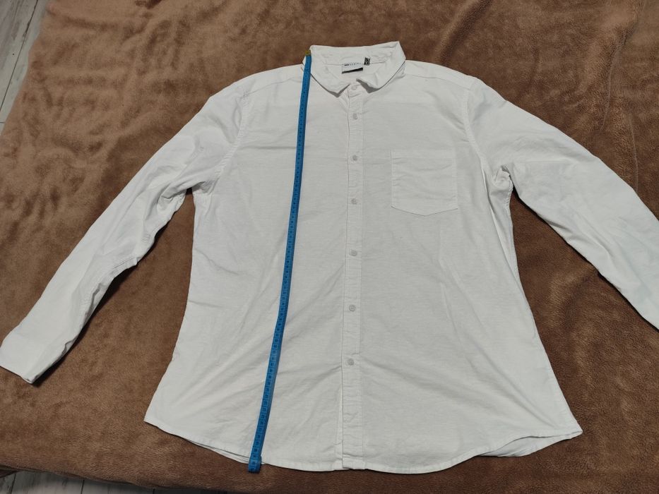 ASOS DESIGN biała koszula męska 3XL Plus, długi rękaw