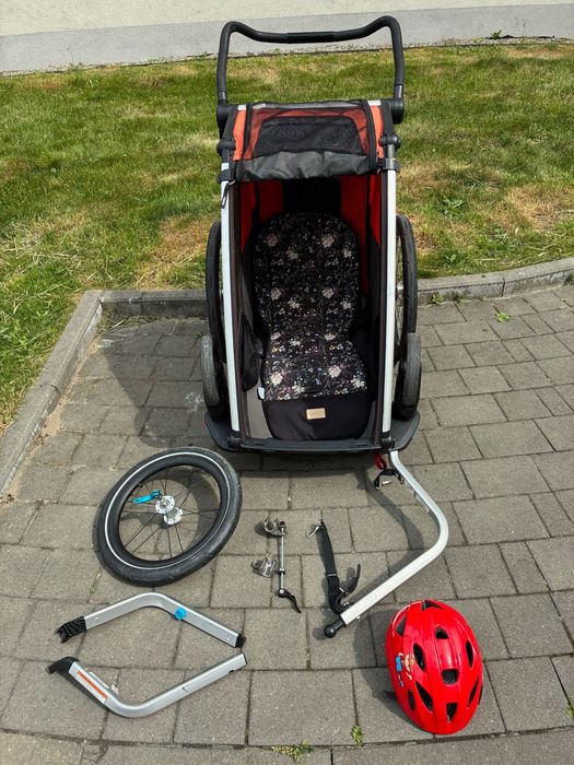 Przyczepka rowerowa thule chariot cross 1osobowa z zestawem do biegania