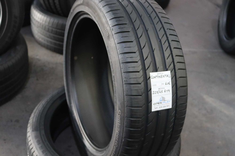 PNEUS SEMI-NOVOS COM 90% PISO 225 45 R19