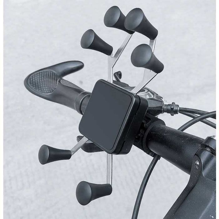 Suporte telemóvel garras 6 pontos fixação moto cafe racer
