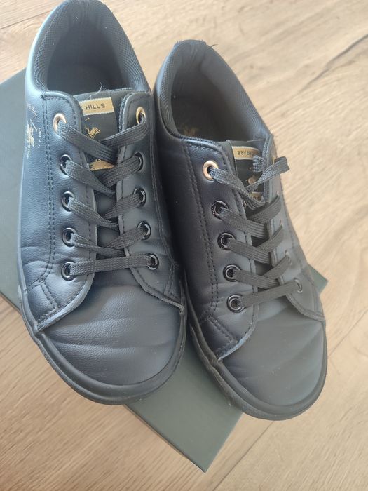 Czarne buty sportowe, trampki r. 36