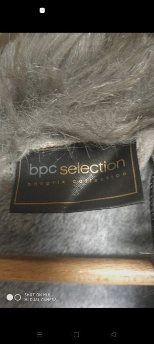 Świetne futerko kożuszek krótki szary