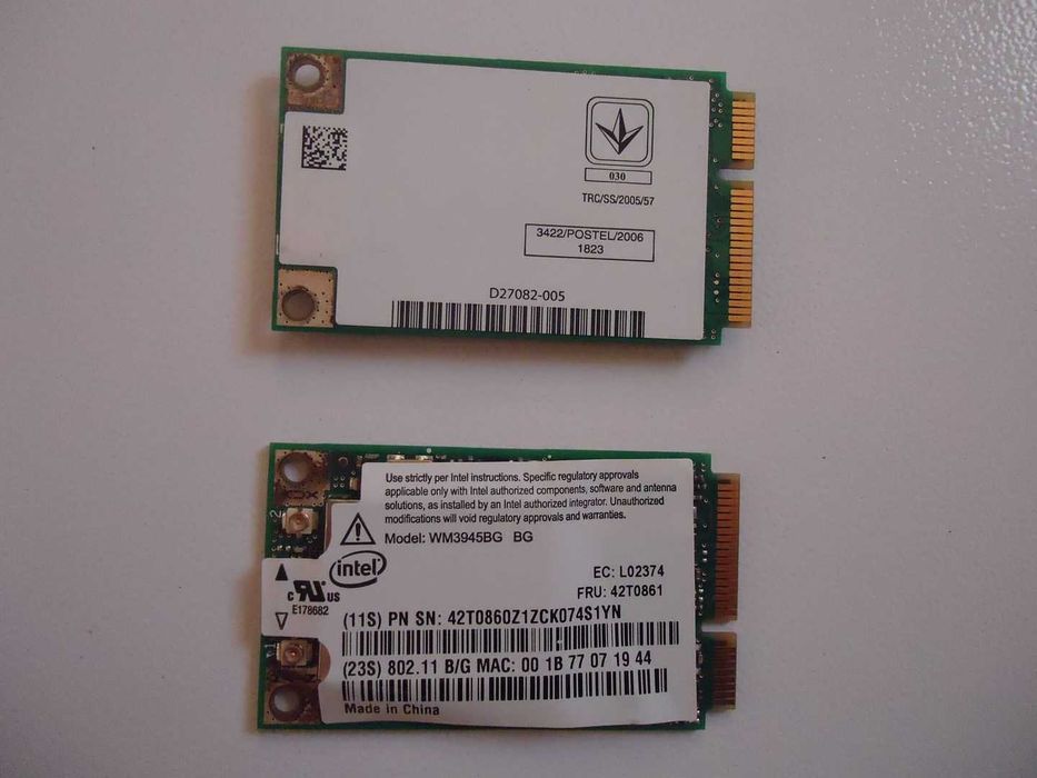 Карты Wi-Fi mini PCI-e (Wi-Fi модуль ) для ноутбуков
