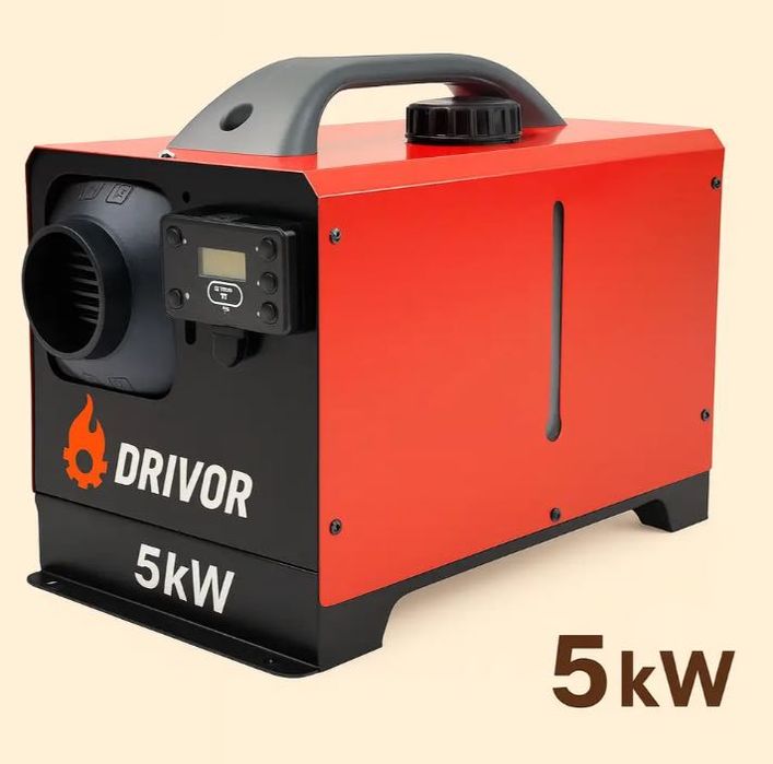 Автономка  дизельна Drivor 5 кВт (12В/24В/220В) з LCD-дисплеєм та ДК