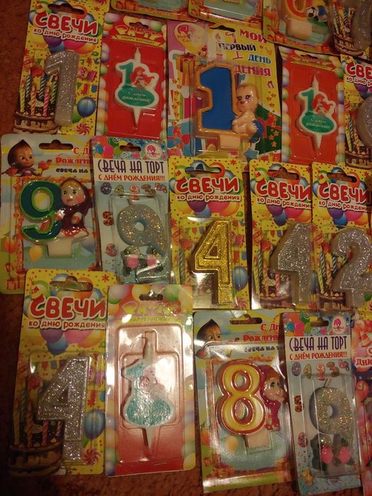 Свеча цифра цифры