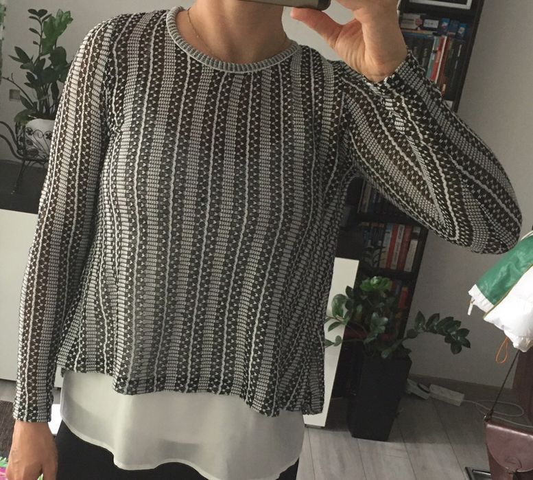 Elegancka zwiewna bluzeczka ZARA r. S business look