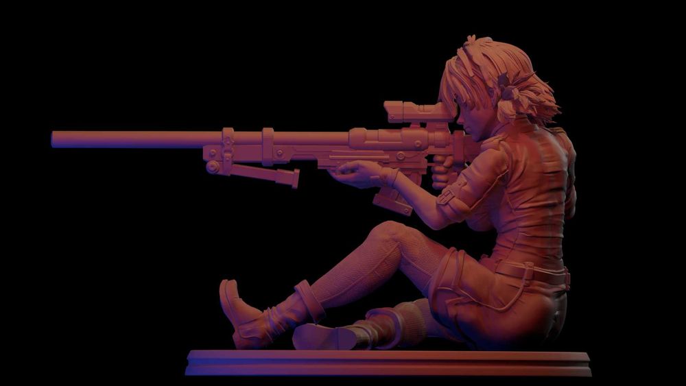 Vampire Soldier (Victoria Seras) Wariant B - figurka druk 3d z żywicy