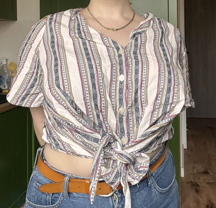 Crop top boho bawełna 44