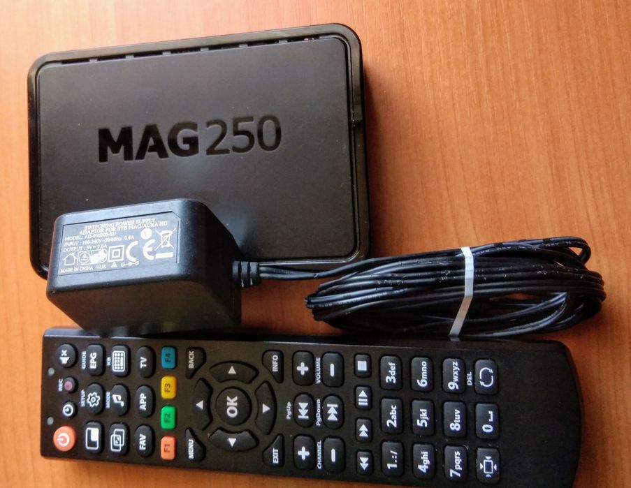 Aura HD / MAG 250 / Незалочена / IPTV / M3U / Media Player / Приставка