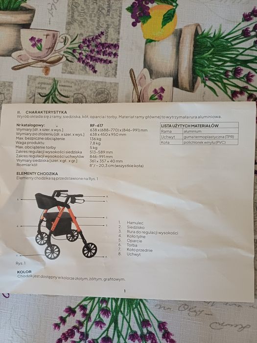 Chodzik rehabilitacyjny Reha Fund