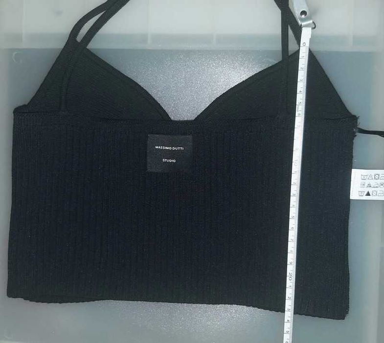 Top preto Massimo Dutti Studio