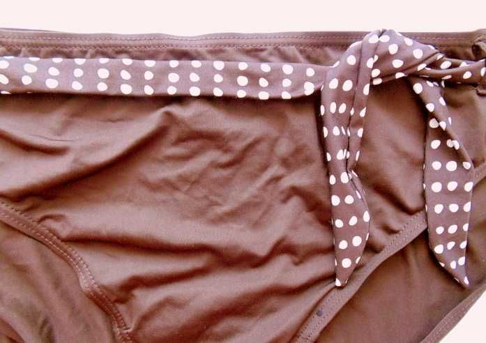 PAPAYA nowe czekoladowe kąpielowe z paskiem 48