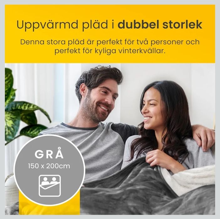 Cosi Home Luksusowy elektryczny koc grzewczy  – 200 x 150 cm