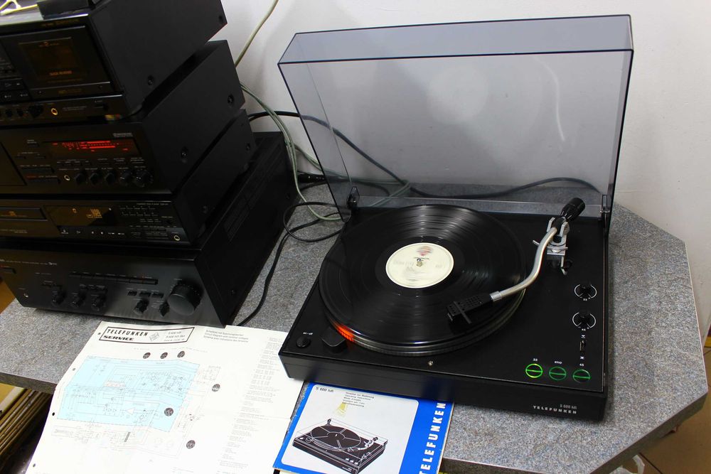 ‼️ Gramofon Telefunken S 600 Shure V 15 III/ Ortofon AS 212 Top Klasyk