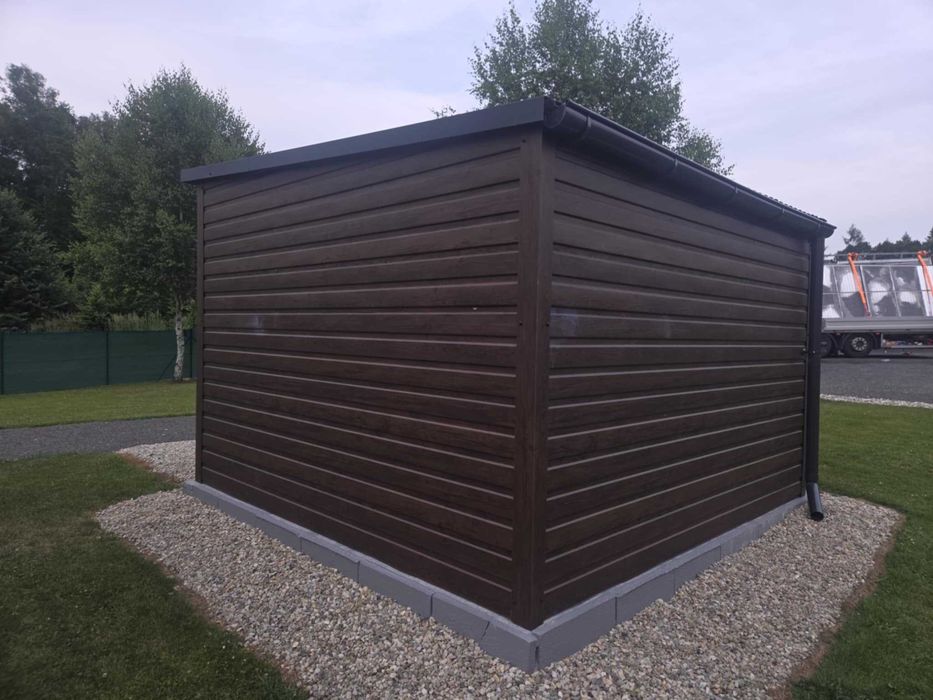 Domek Schowek Ogrodowy PREMIUM 3x2.5 drewnopodobny spad na tył