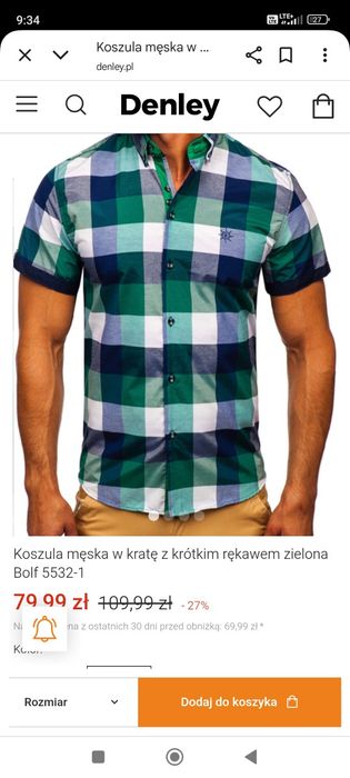 Koszula męska r.S