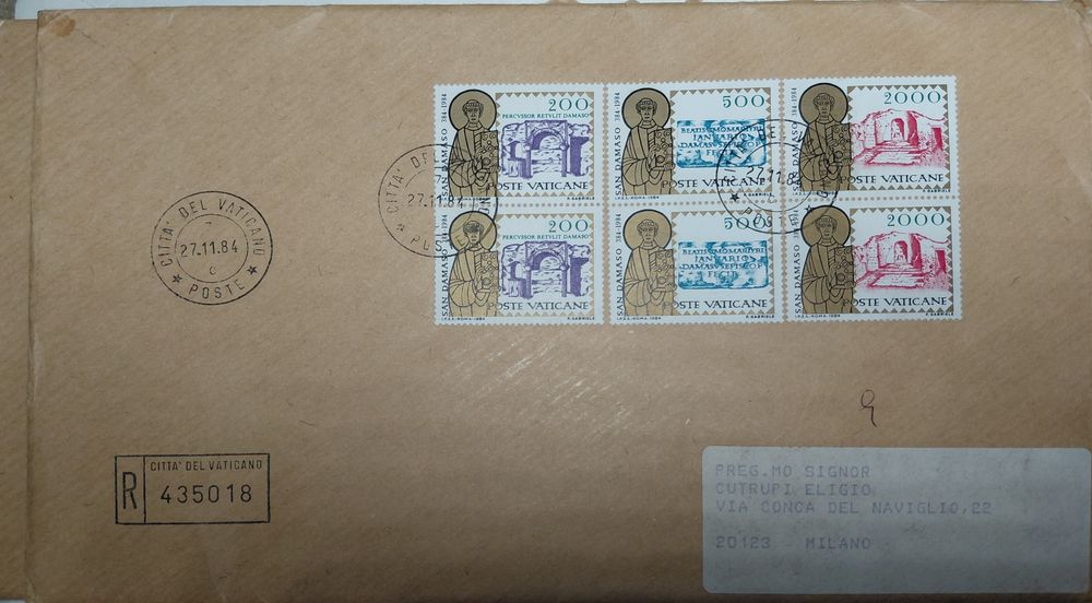 Колекція конвертів Ватикану (1980–1984)