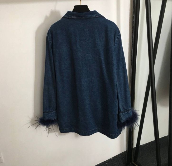 Жіночий джинсовий костюм жакет та джинси